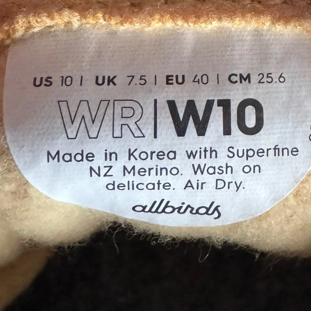 Allbirds Wool Runner Women 10 Yellow Merino Wool Sustainable Walking Sneakers‎